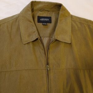 Faux Suede Bomber Jacket